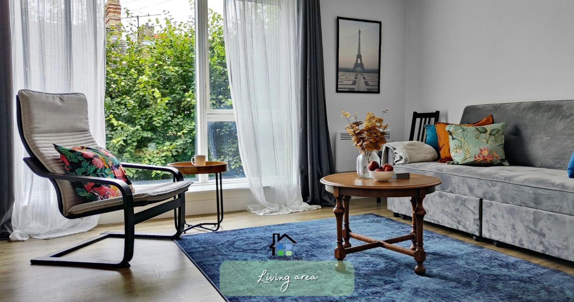 Cambridge Stays Riverside Apart Hotel With 2Br Flats At The City Centre-Parking-Balcony Exterior photo